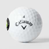 Grappig golfergeschenk – GREENS ARE GOOD FORE YOU! Golfballen (Logo)