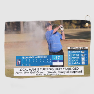 Grappig Golfnieuws ️♂ 40e 50e 60e Man Verjaardag Golfhanddoek
