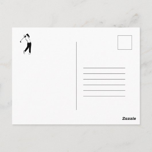 Grappig golfnieuws ️🏌️‍ 40e 50e 60e Mannen Verjaa Briefkaart (Achterkant)