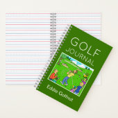 Grappig golfnotitieboek om te personaliseren notitieboek (Binnen)