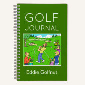 Grappig golfnotitieboek om te personaliseren notitieboek (Voorkant)