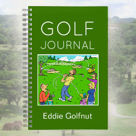 Grappig golfnotitieboek om te personaliseren notitieboek