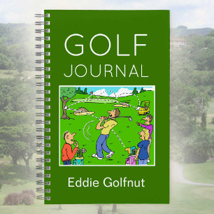 Grappig golfnotitieboek om te personaliseren notitieboek
