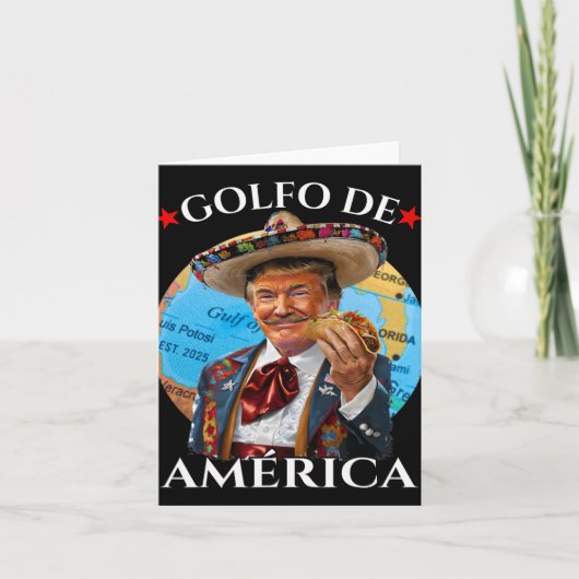 Grappig Golfo de America Mexicaanse stijl Grappig Kaart (Voorkant)