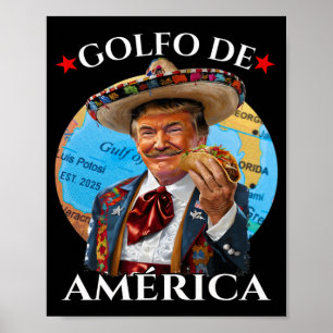 Grappig Golfo de America Mexicaanse stijl Grappig  Poster