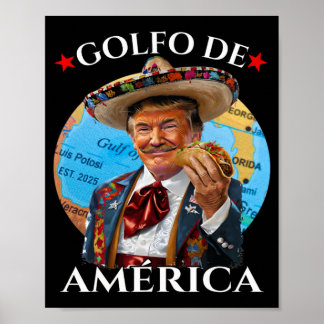Grappig Golfo de America Mexicaanse stijl Grappig Poster