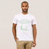 Grappig golfshirt Ik speel golf omdat ik ervan hou T-shirt (Voorkant volledig)