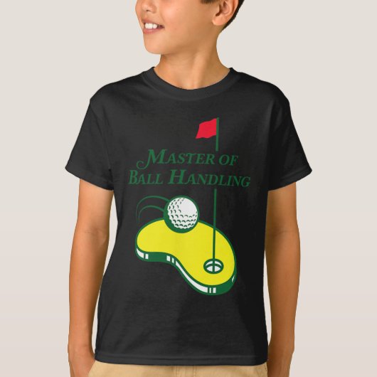 Grappig Golfshirt - Meester van balbehandeling voo T-shirt (Voorkant)