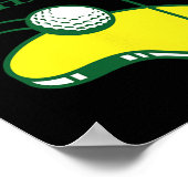 Grappig Golfshirt - Meester van Balhandling voor M Poster (Hoek)