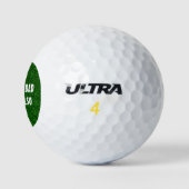 Grappig golfthema golfballen (Logo)