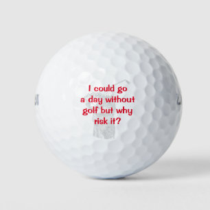 Grappig golfthema golfballen