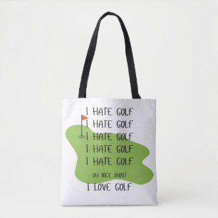 Grappig golfthema Tas voor golfliefhebbers