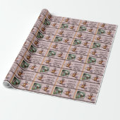 Grappig Goofy Paard Verjaardag Naam Sentiment Cadeaupapier (Uitgerold)