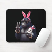 Grappig Gorilla Bunny Cool Easter, Schattige & Muismat (Met muis)
