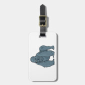 Grappig Gorilla Cool Blue Ape Animal Design Bagagelabel (Voorkant verticaal)