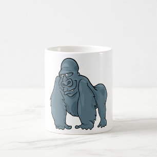 Grappig Gorilla Cool Blue Ape Animal Design Koffiemok