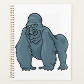 Grappig Gorilla Cool Blue Ape Animal Design Planner (Voorkant)