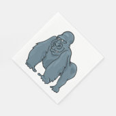 Grappig Gorilla Cool Blue Ape Animal Design Servet (Hoek)