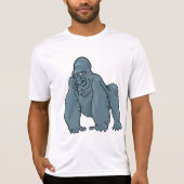 Grappig Gorilla Cool Blue Ape Animal Design T-shirt (Voorkant)