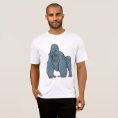 Grappig Gorilla Cool Blue Ape Animal Design T-shirt (Voorkant volledig)