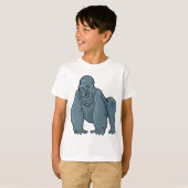 Grappig Gorilla Cool Blue Ape Animal Design T-shirt (Voorkant volledig)