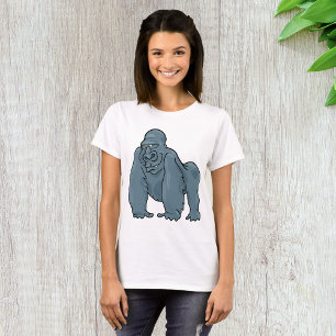 Grappig Gorilla Cool Blue Ape Animal Design T-shirt