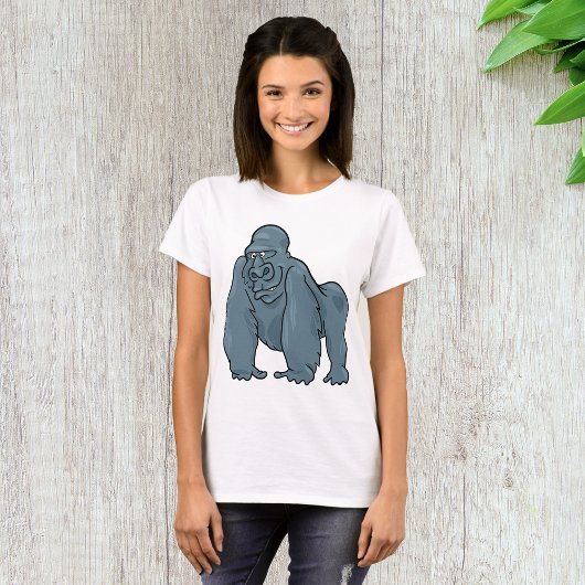 Grappig Gorilla Cool Blue Ape Animal Design T-shirt