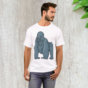 Grappig Gorilla Cool Blue Ape Animal Design T-shirt