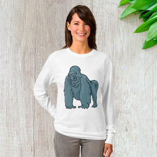 Grappig Gorilla Cool Blue Ape Animal Design T-shirt
