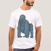 Grappig Gorilla Cool Blue Ape Animal Design T-shirt (Voorkant)