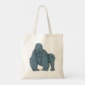 Grappig Gorilla Cool Blue Ape Animal Design Tote Bag (Achterkant)