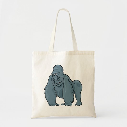 Grappig Gorilla Cool Blue Ape Animal Design Tote Bag (Voorkant)