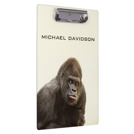Grappig Gorilla custom monogram klembord (Rechts)