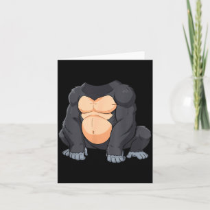 Grappig Gorilla Lichaam Kostuum Gorillas Voor Mann Kaart