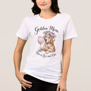Grappig Gouden Moeder Shirt Loopt op Liefde en Wij