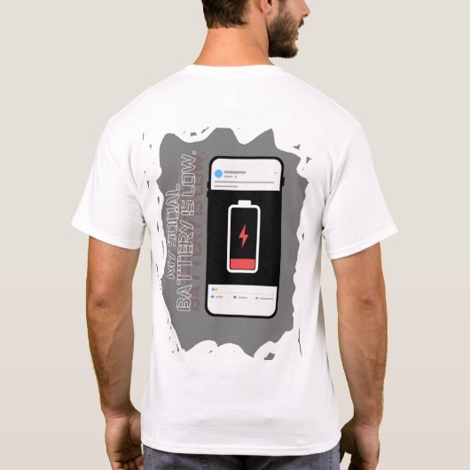 Grappig Grafic T-shirt voor Introverte Mensen (Achterkant)