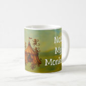 Grappig grafisch niet mijn circus niet mijn apen koffiemok (Voorkant rechts)