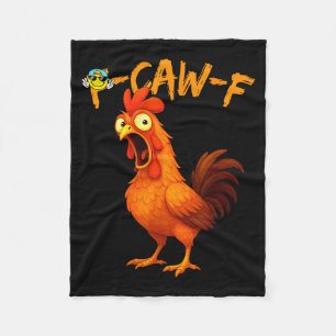 Grappig Grafisch T-shirt Kip Humor Quote Haan Meme Fleece Deken
