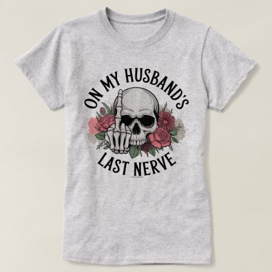 Grappig Grafisch T-Shirt – Op de Laatste Zenuw van (Design voorkant)