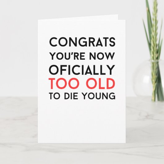 Grappig grap geschenk sarcastisch lullig Vouwbare  Kaart (Voorkant)