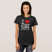Grappig grap idee sarcastisch voor juryplicht mann t-shirt (Voorkant volledig)