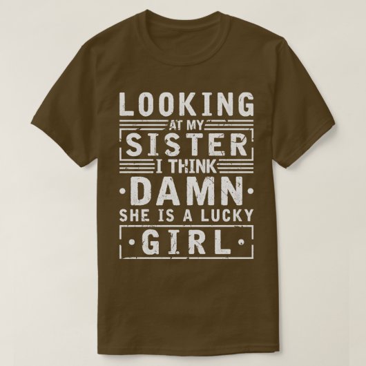 Grappig grap sarcastisch broertje t-shirt (Design voorkant)