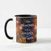 Grappig Grapes Leraar Waardering Mok (Links)