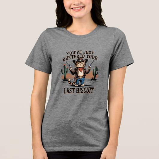 Grappig Graphic – Grappige Cat Humor Quote Tri-Ble Tri-Blend Shirt (Voorkant)