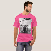 Grappig Graphic T-shirt Capybara Selfie met UFO's (Voorkant volledig)