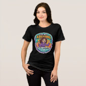 Grappig Grappig Ik Ga Niet Discussiëren  Tri-Blend Shirt (Voorkant volledig)