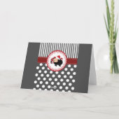 Grappig grappig, schattig kerstschaap feestdagen kaart (Achterkant)