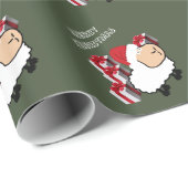 Grappig grappig schattig kerstschaap Wrappen Pape Cadeaupapier (Rol Hoek)