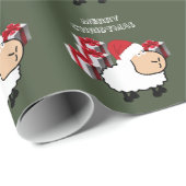 Grappig grappig schattig kerstschaap Wrappen Pape Cadeaupapier (Rol Hoek)