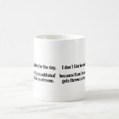 Grappig, grappig-verdediging, gift-voor haar, gift koffiemok (Center)